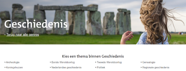 Naar geschiedenisboeken in de catalogus